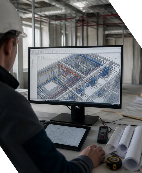 Создание BIM модели инженерных сетей для объектов в Волгодонске